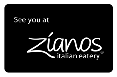 Zianos logo on black background